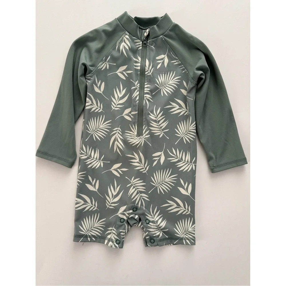 Eddie Bauer Kids Rash Guard & Hat UPF 30 lightweight Quick Dry Swimsuit‎ 18m